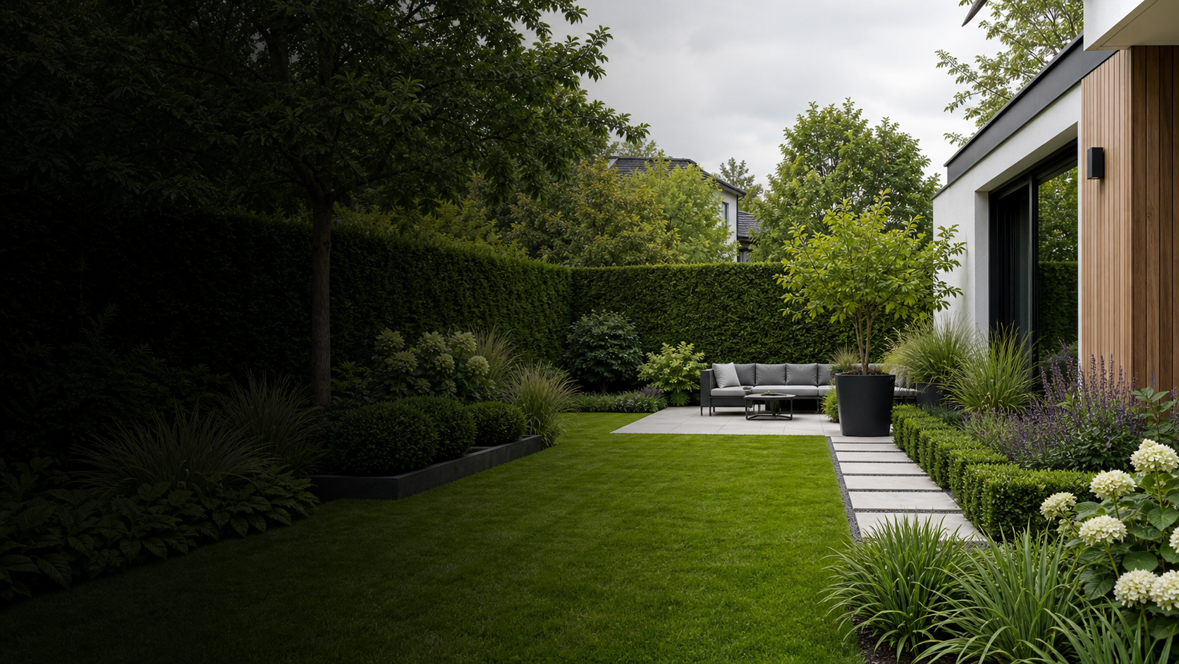 Garten vor der Umgestaltung